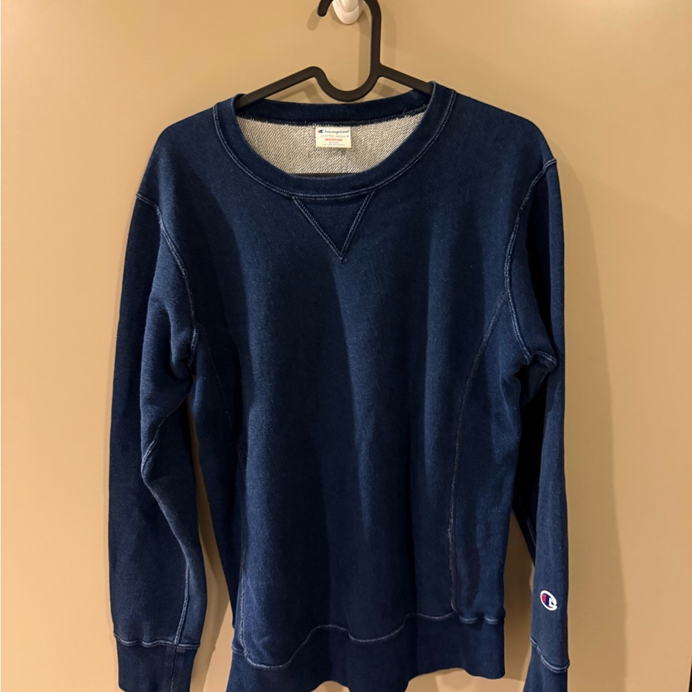 Champion Men's Deep Blue Crewneck Sweater